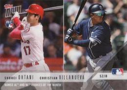 2018 TOPPS NOW  Shohei Ohtani / Christian Villanueva 159 月間新人賞