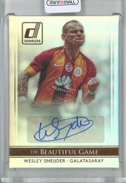 2015 Donruss Soccer Cards Wesley Sneijder The Beautiful Game Signatures/#15 Galatasaray