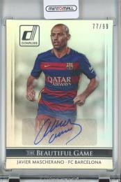 2015 Donruss Soccer Cards Javier Mascherano The Beautiful Game Signatures/Gold/#6【77/99】 FC Barcelona