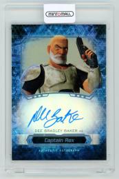 2016 TOPPS Star Wars Masterwork Autograph Rainbow Foil Parallels Dee Bradley Baker as Captain Rex 23/50