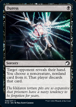 mtg 英語【Foil】【アリーナ】強迫duress 4枚セット 強迫 (Duress) · Strixhaven Mystical Archive (STA) #92 · Scryfall