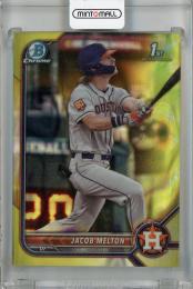 2022 Topps Bowman Draft Jacob Melton Chrome Yellow Lava #BDC-135 1st【56/75】 Houston Astros