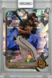 2022 Topps Bowman James Wood Chrome Prospects Atomic Refractor #BCP-108 1st San Diego Padres