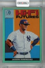 2022 Topps Bowman Jasson Dominguez Hi-Fi Futures Aqua #HIFI-11【062/125】 New York Yankees