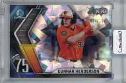 2022 Topps Bowman Gunnar Henderson Bowman Scouts' Top 100 Atomic #BTP-75【039/150】 Baltimore Orioles