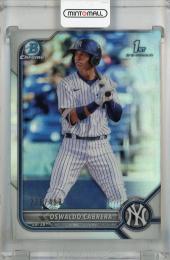 2022 Topps Bowman Oswaldo Cabrera Chrome Prospects Base Refractor #BCP-17 1st【236/499】 New York Yankees