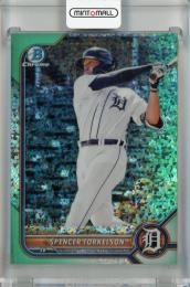 2022 Topps Bowman Spencer Torkelson Chrome Prospects Aqua Mini-Diamond #BCP-6【119/125】 Detroit Tigers