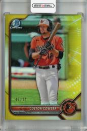 2022 Topps Bowman Colton Cowser  Chrome Prospects Yellow #BCP-49【47/75】 Baltimore Orioles