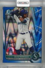 2022 Topps Bowman Julio Rodriguez Chrome Prospects Blue RayWave #BCP-45 ※状態難【069/150】 Seattle Mariners