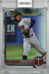2022 Topps Bowman Draft Brooks Lee Base Chrome Base Refractor #BDC-153 1st Minnesota Twins