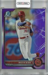 2022 Topps Bowman Draft Masyn Winn Base Chrome Purple #BDC-170【187/250】 St. Louis Cardinals