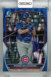 2023 Topps Bowman Moises Ballesteros Chrome Prospects Blue RayWave #BCP-11 1st【116/150】 Chicago Cubs