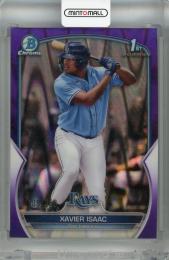 2023 Topps Bowman Xavier Isaac Chrome Prospects Purple RayWave #BCP-145 1st【108/250】 Tampa Bay Rays