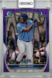 2023 Topps Bowman Xavier Isaac Chrome Prospects Purple RayWave #BCP-145 1st【148/250】 Tampa Bay Rays