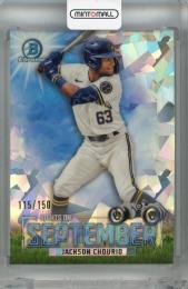 2023 Topps Bowman Jackson Chourio Sights on September Atomic #SOS-11【115/150】 Milwaukee Brewers