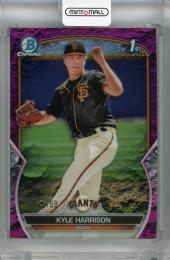 2023 Topps Bowman Kyle Harrison Chrome Prospects Fuchsia Lunar Crater #BCP-93 1st【007/199】 San Francisco Giants