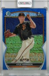 2023 Topps Bowman Kyle Harrison Chrome Prospects Blue Shimmer #BCP-93 1st【032/150】 San Francisco Giants