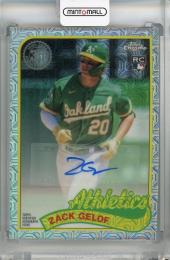 2024 TOPPS SERIES 1 Zack Gelof 1989 Topps Baseball Chrome Silver Packs Autographs #T89C-1 RC【030/299】 Oakland Athletics