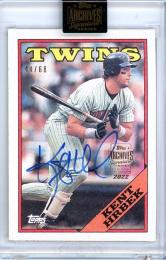 2022 Topps Archives Signature Series Retired Player Edition Kent Hrbek Buyback Autographs 【48/68】 Minnesota Twins