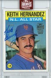2023 Topps Archives Signature Series Retired Player Edition Keith Hernandez Buyback Autographs 【76/81】 New York Mets