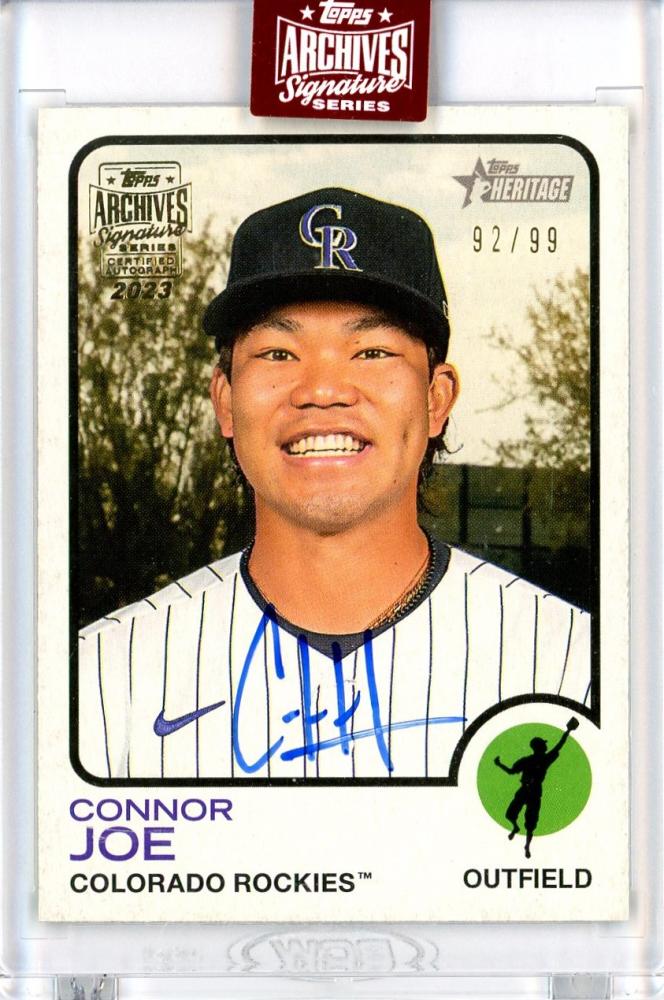 ミントモール / MINT 浦和店 / 2023 Topps Archives Signature Series Active Player  Edition Connor Joe Buyback Autographs 【92/99】 Colorado Rockies