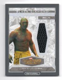 2021 UPPER DECK MARVEL BLACK DIAMOND Dave Bautista as Drax Diamond Shards Relics (Pants)