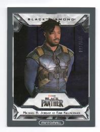 2021 UPPER DECK MARVEL BLACK DIAMOND Michel B.Jordan as Erik Killmonoer Base #69 091/149