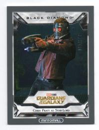 2021 UPPER DECK MARVEL BLACK DIAMOND Chris Pratt as Star-Lord Base #29 060/149