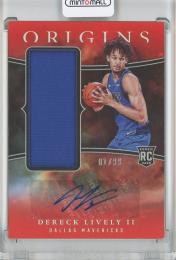 2023-24 Panini Origins Basketball Dereck Lively II Rookie Jersey Autographs/Red/#6【1/99】 Dallas Mavericks