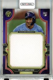 2024 Topps Triple Threads Wyatt Langford Rookie Jumbo Relic【20/36】 Rangers