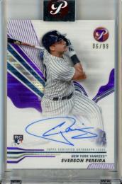 2024 Topps Pristine Everson Pereira Pristine Autograph Purple Parallel【06/99】 Yankees