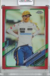 2021 Topps Chrome Formula 1 Lando Norris Base/F1 Racer/Red&GreenRefractor/#52 McLaren F1 Team