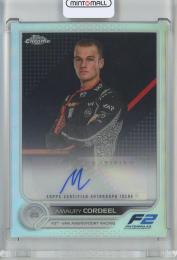 2022 Topps Chrome Formula 1 Racing Amaury Cordeel Chrome Autographs/#CAC-AC F2 Van Amersfoort Racing