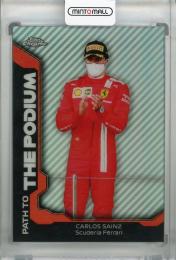 2021 Topps Chrome Formula 1 Racing Scuderia Ferrari Carlos Sainz Path to the Podium