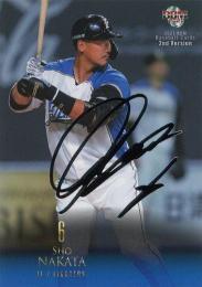 2021 BBM 2ndバージョン #452 中田翔(日本ハム) 銀箔サイン版レギュラーカード