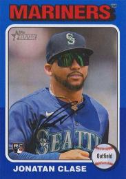 2024 Topps Heritage MLB #639 Jonatan Clase【Dark Blue Border/パラレル】レギュラーカード RC