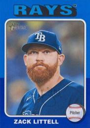 2024 Topps Heritage MLB #713 Zack Littell【Dark Blue Border/パラレル】レギュラーカード