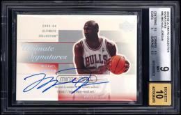 2003-04 Ultimate Collection #MJ Michael Jordan Signatures【BGS MINT 9/AU10】 Chicago Bulls