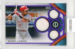 2021 Topps Tribute Barry Larkin #TTR-BL Certified Tribute Triple Relic Card【26/50】 Cincinnati Reds ※表面にやや擦れ有