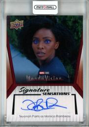 2024 Upper Deck Marvel Studios Series 1 Disney Plus Teyonah Parris as Monica Rambeau Signature Sensations #SSPT Auto《※白かけあり》