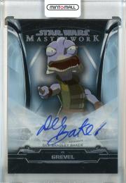 2019 Topps Star Wars Masterwork Dee Bradley Baker as Grevel Autographs #ADBB【23/50】
