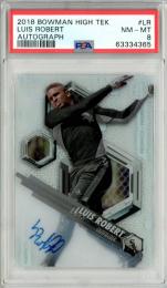2018 Topps Bowman High Tek Luis Robert Autograph Card【PSA8】 White Sox