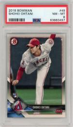 2018 Topps Bowman Shohei Ohtani Base RC #49【PSA 8 NM-MT】