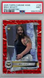 2025 Topps Chrome WWE Bray Wyatt Red Geometric #126【2/5】【PSA9】
