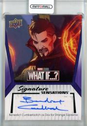 2024 Upper Deck Marvel Studios Series 1 Disney Plus Benedict Cumberbatch as Doctor Strange Supreme Signature Sensations #SSCU Auto