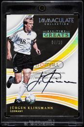 2017 Panini Immaculate Collection Soccer AT-JK Jurgen Klinsmann All Time Greats Autograph【04/10】