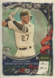 2023 Topps Allen and Ginter MLB #SS31 Trevor Story インサートカード Spotless Spans