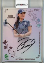 EPOCH 2025 JLPGA OFFICIAL TRADING CARDS TOP PLAYERS 鶴岡果恋 直筆サインカード【14/78】