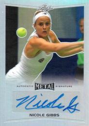 2016 LEAF Metal  Nicole Gibbs Autograph