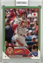 2023 Topps Japan Edition Nolan Gorman Jade Green【47/75】 St. Louis Cardinals